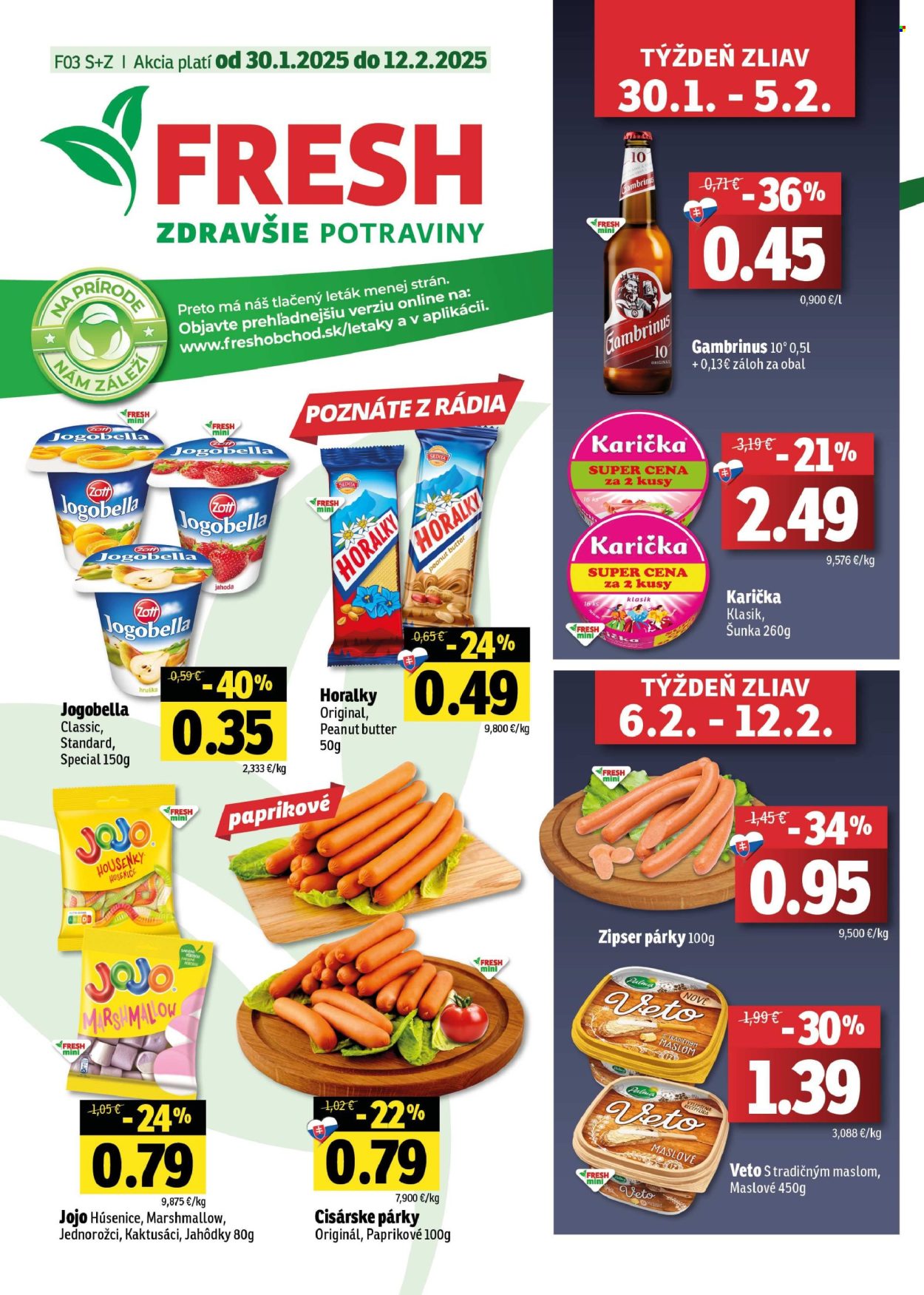 Leták FRESH - 30.1.2025 - 12.2.2025. Strana 1