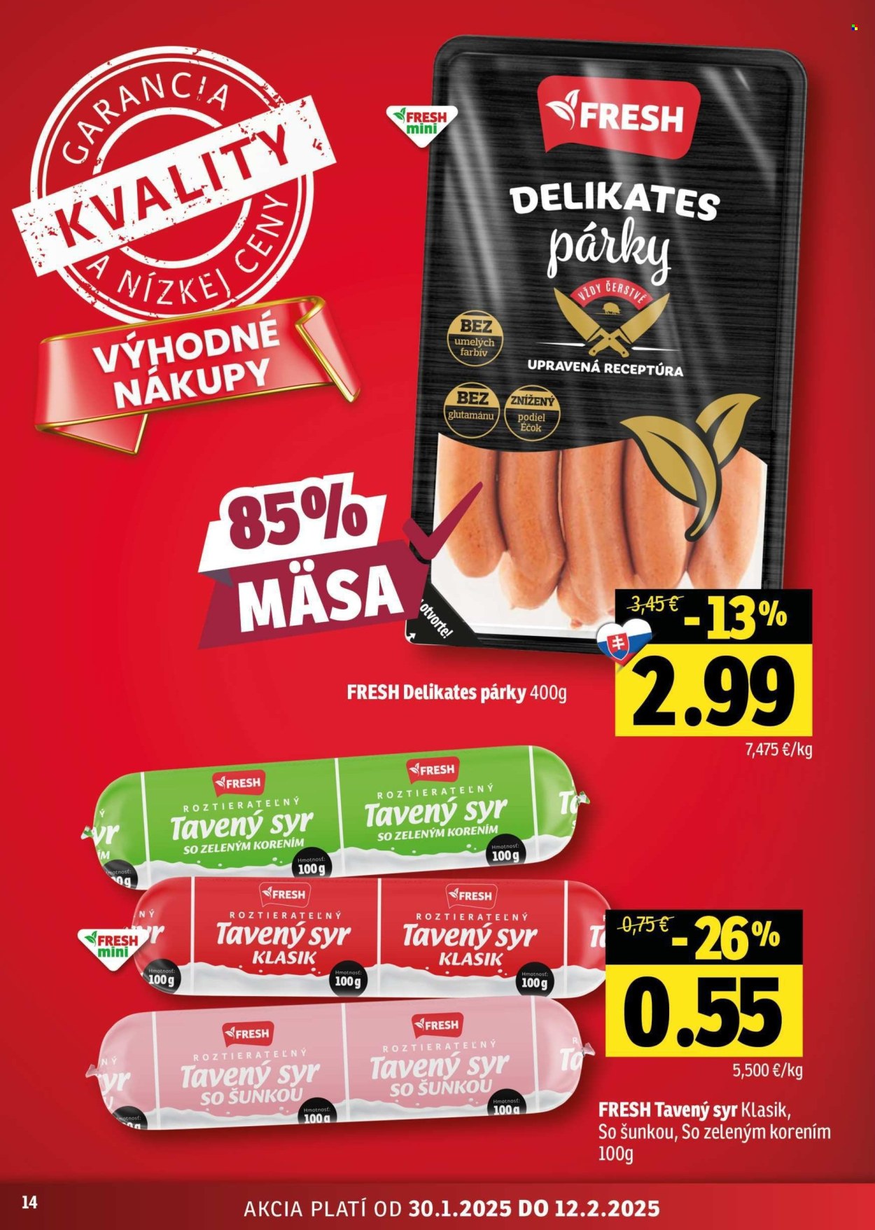 Leták FRESH - 30.1.2025 - 12.2.2025. Strana 14