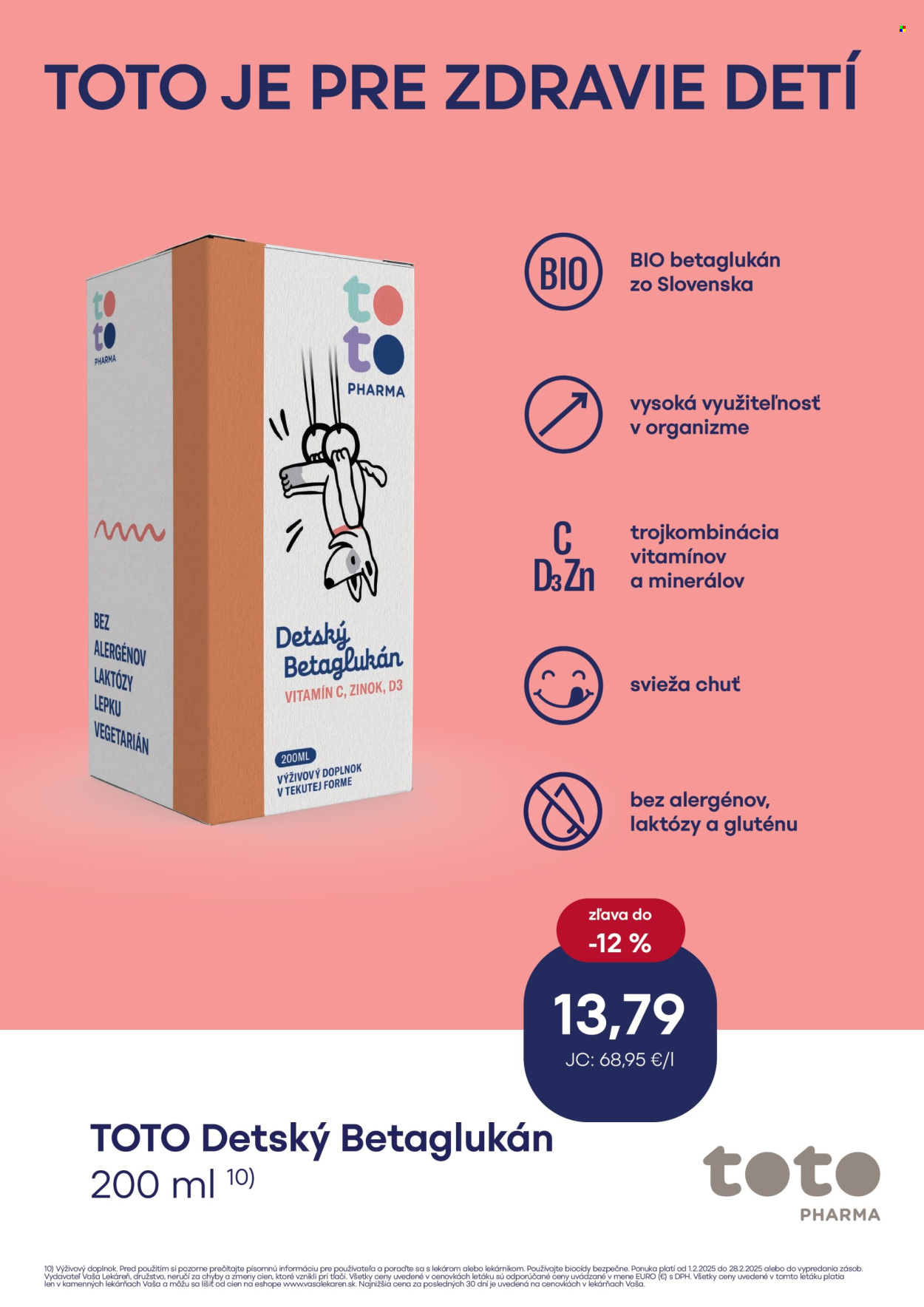 Leták Vaša lekáreň - 1.2.2025 - 28.2.2025. Strana 4