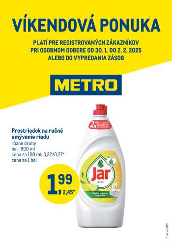 Leták Metro - 30.1.2025 - 2.2.2025.