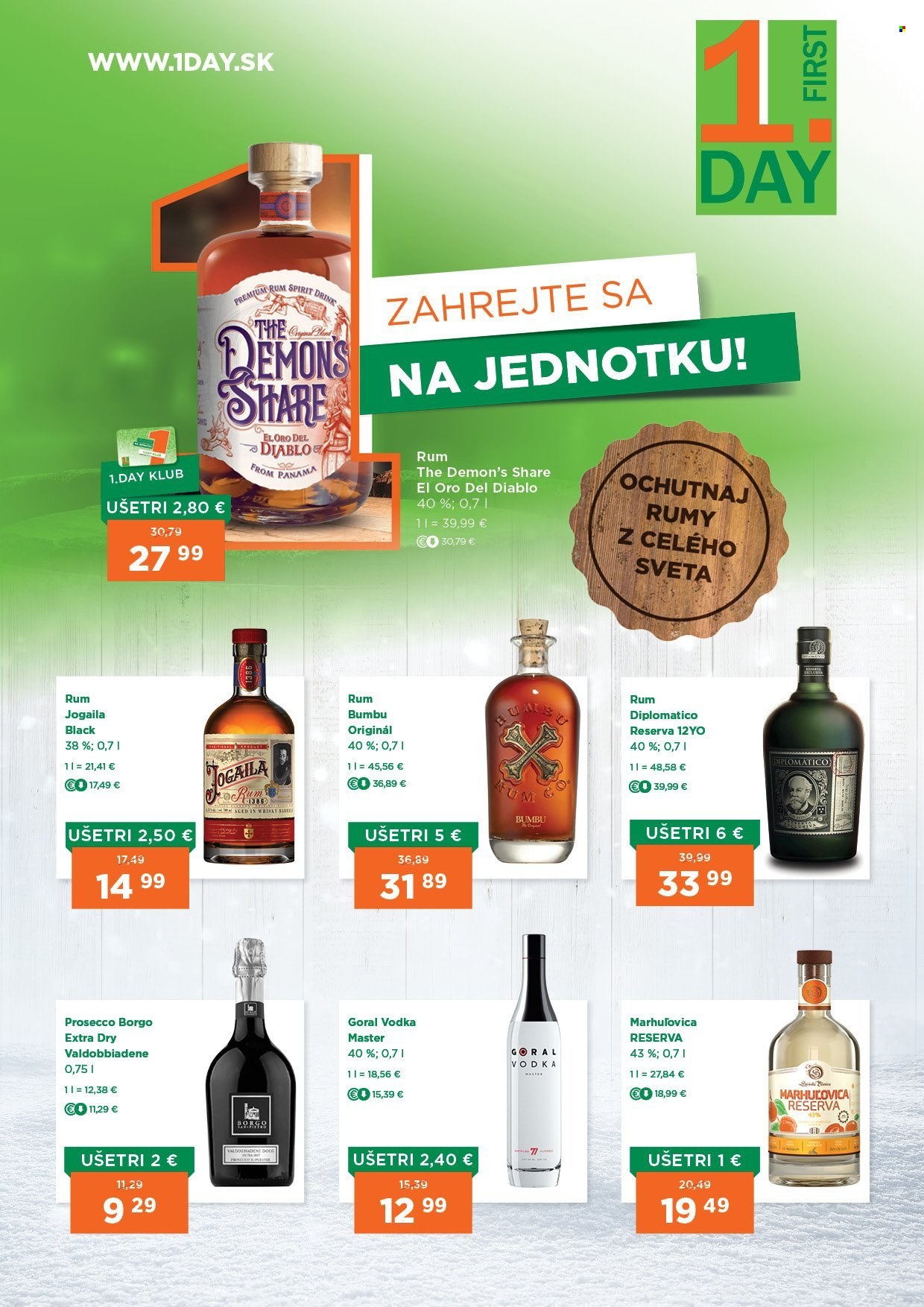 Leták 1Day - 30.1.2025 - 12.2.2025. Strana 1