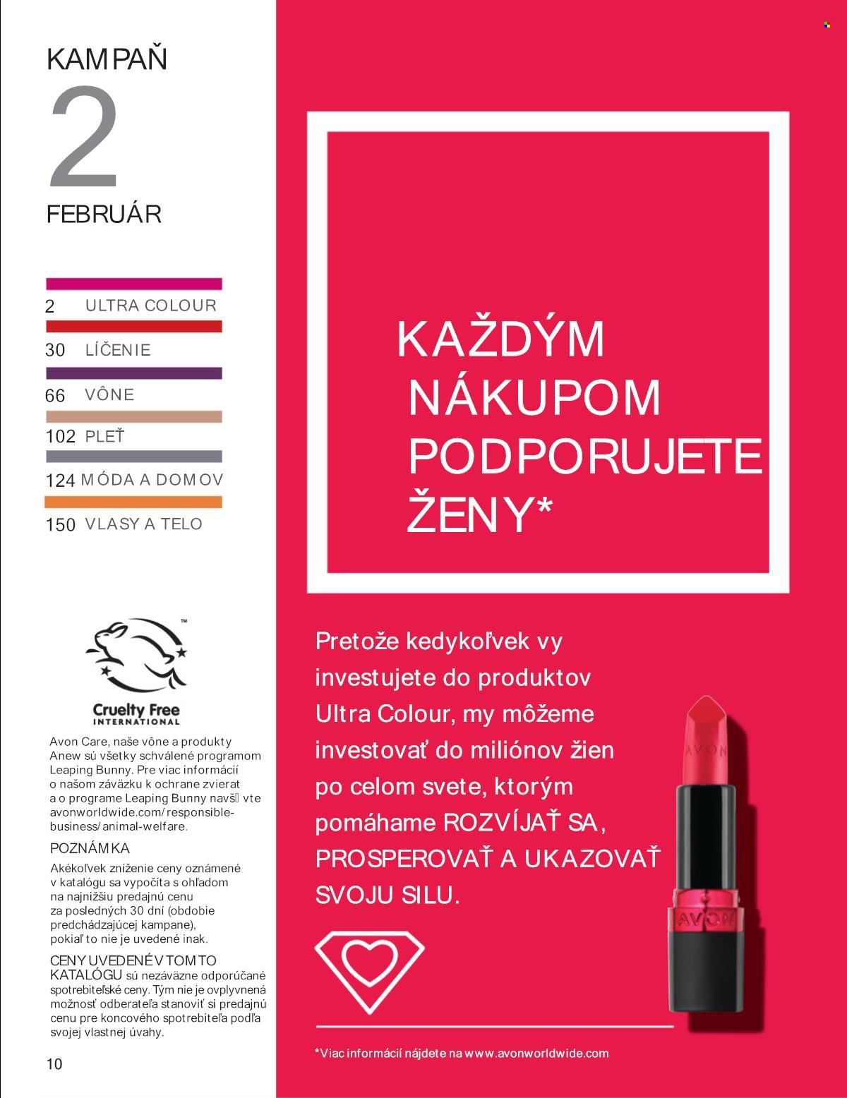 Leták Avon - 1.2.2025 - 28.2.2025. Strana 10