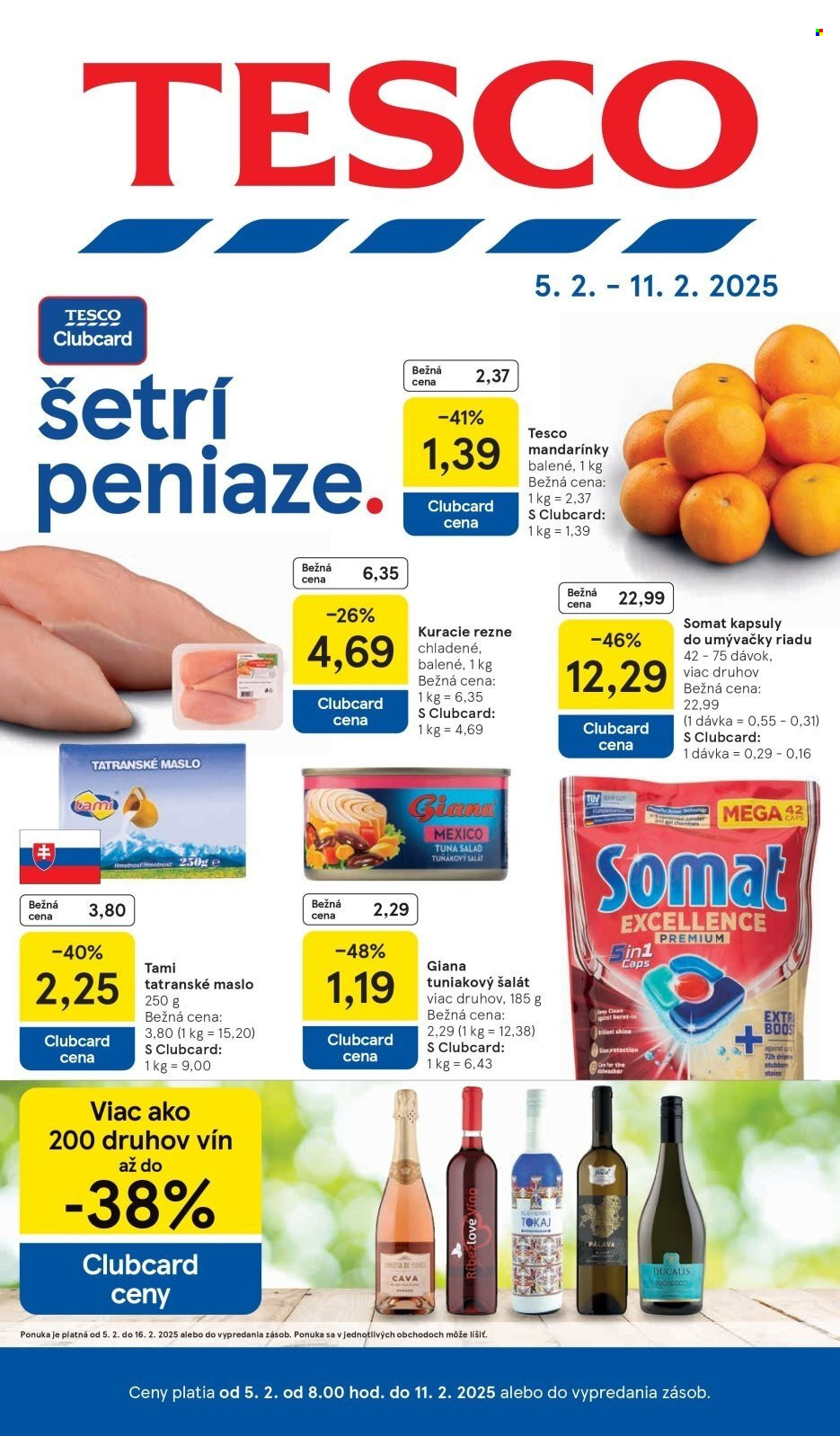 Leták TESCO - 5.2.2025 - 11.2.2025. Strana 1