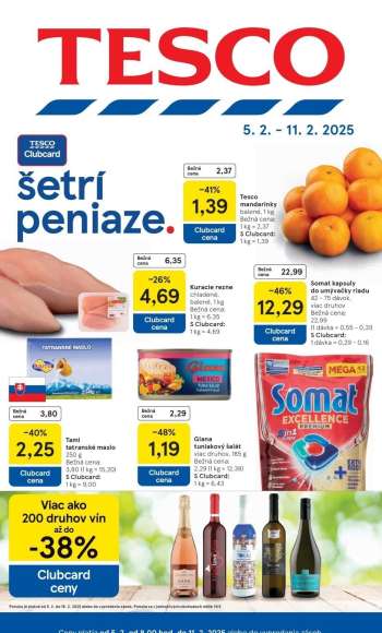 Leták TESCO - 5.2.2025 - 11.2.2025.