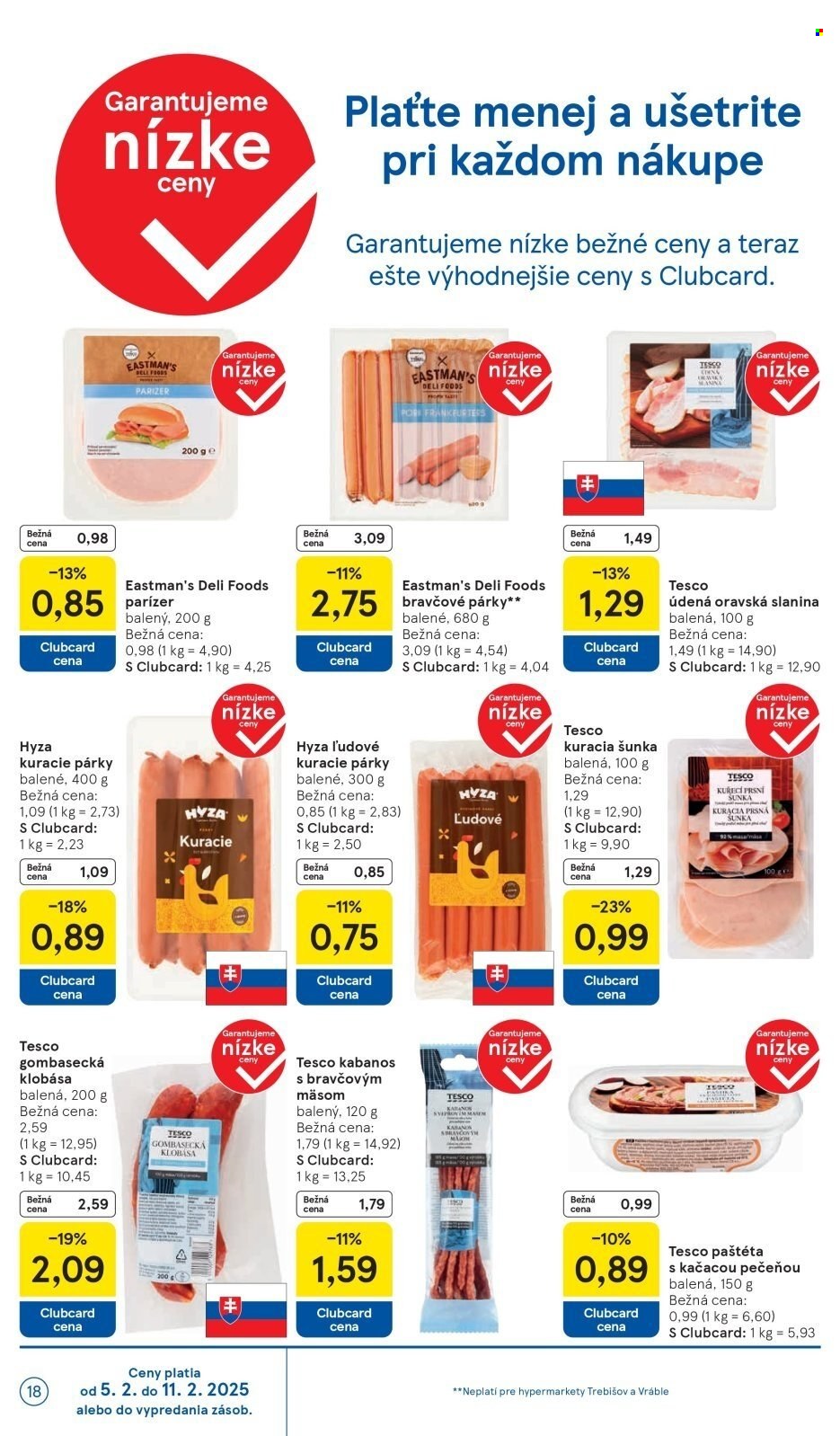 Leták TESCO - 5.2.2025 - 11.2.2025. Strana 18