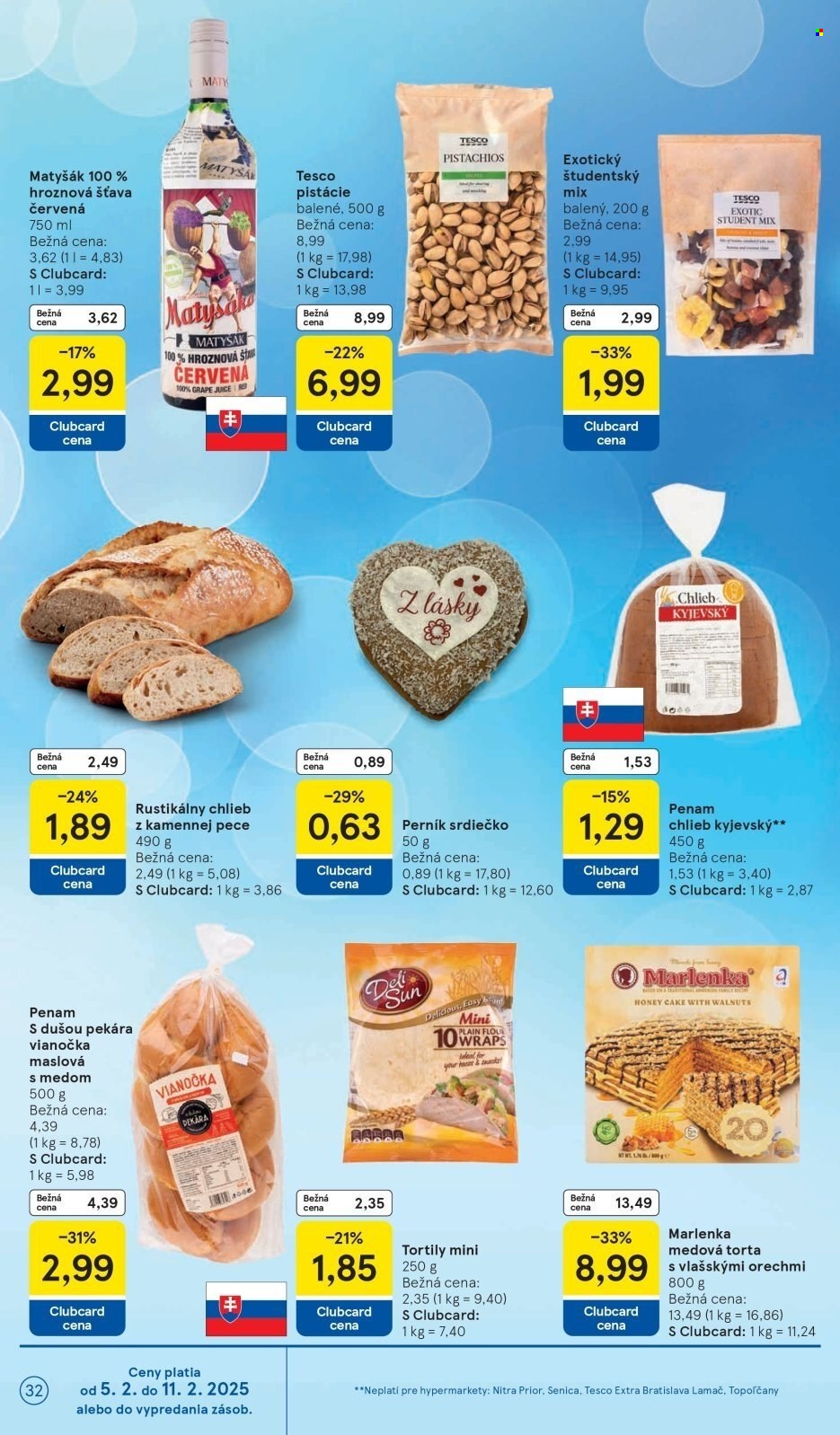 Leták TESCO - 5.2.2025 - 11.2.2025. Strana 32