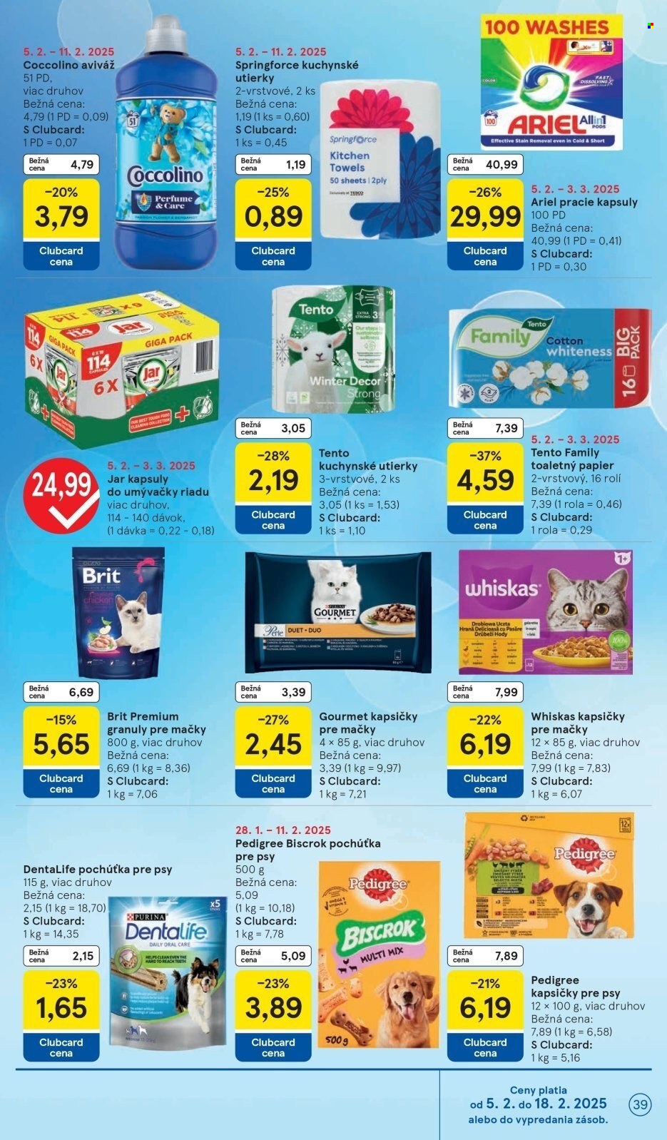 Leták TESCO - 5.2.2025 - 11.2.2025. Strana 39
