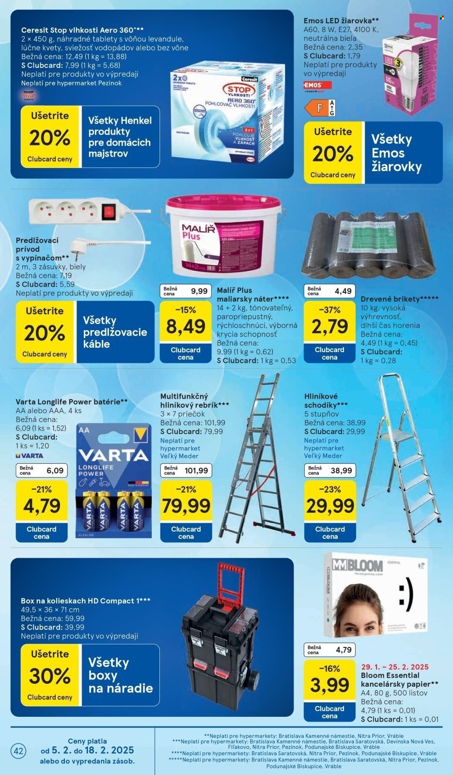 Leták TESCO - 5.2.2025 - 11.2.2025. Strana 42