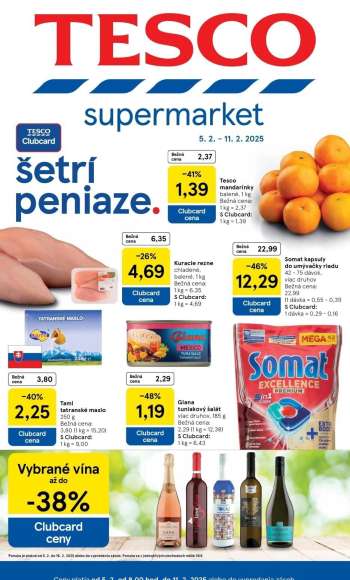 Leták TESCO supermarket - 5.2.2025 - 11.2.2025.