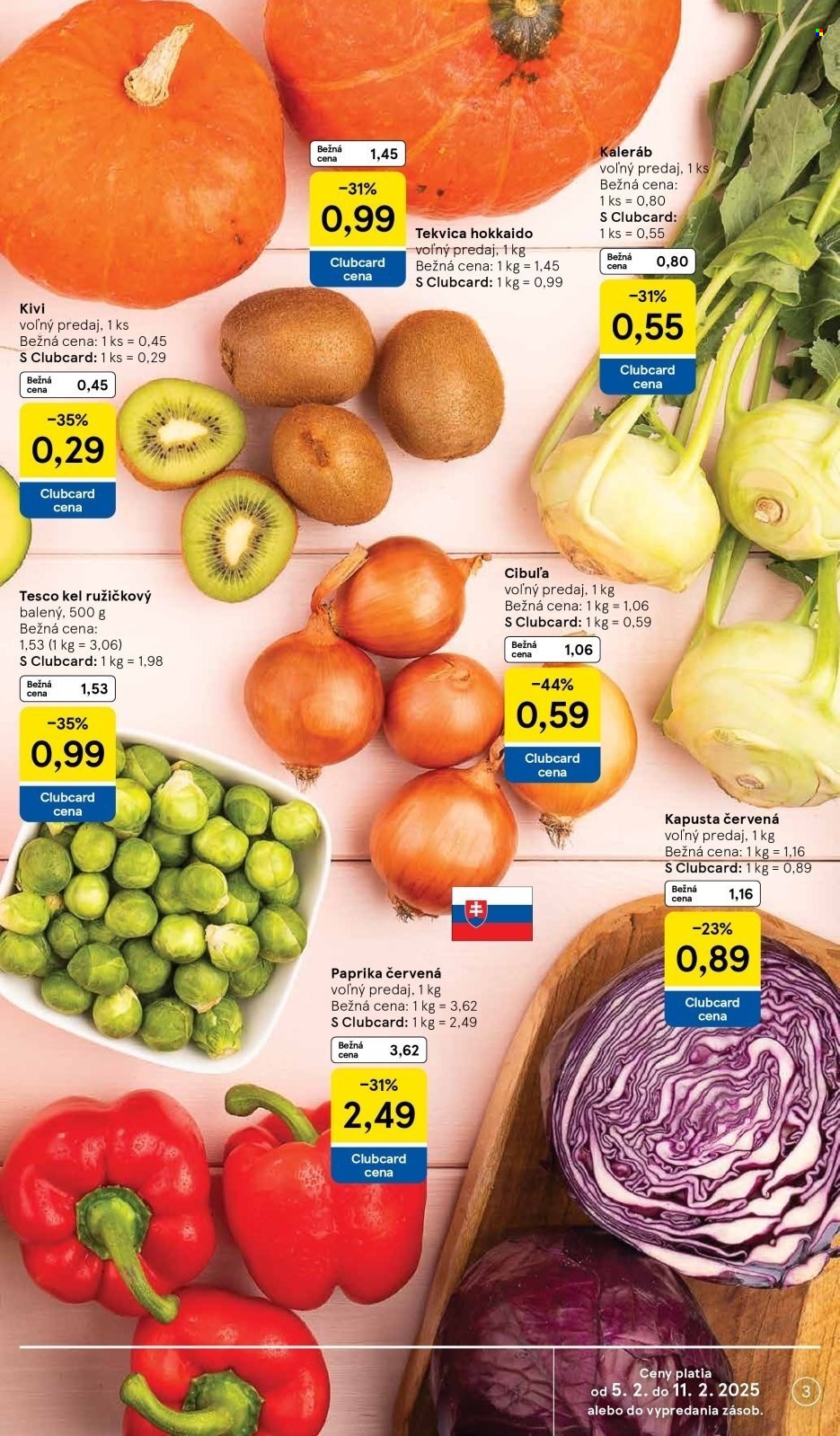 Leták TESCO supermarket - 5.2.2025 - 11.2.2025. Strana 3