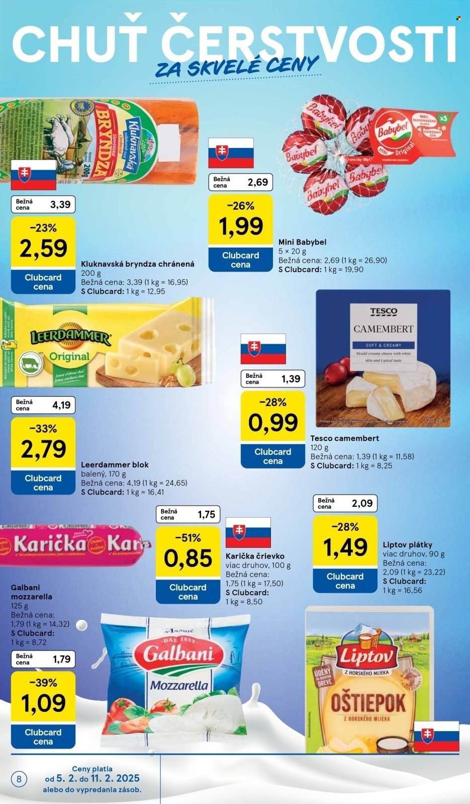 Leták TESCO supermarket - 5.2.2025 - 11.2.2025. Strana 8