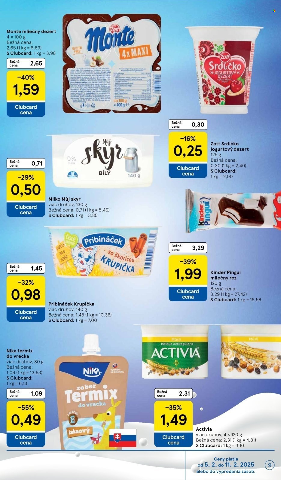 Leták TESCO supermarket - 5.2.2025 - 11.2.2025. Strana 9