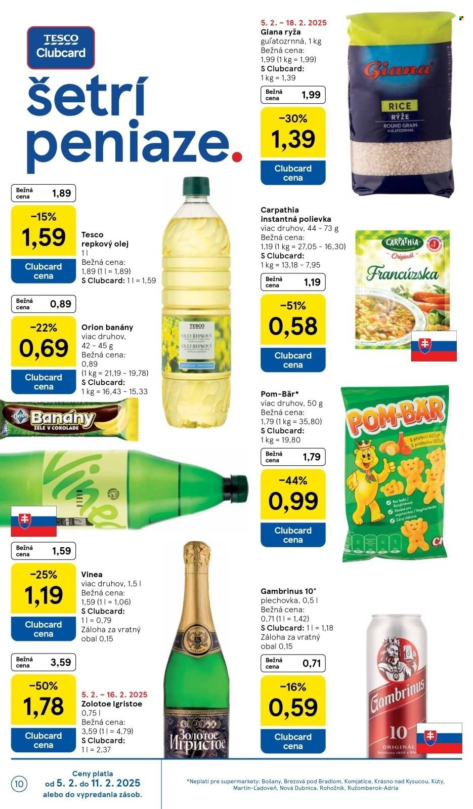 Leták TESCO supermarket - 5.2.2025 - 11.2.2025. Strana 10