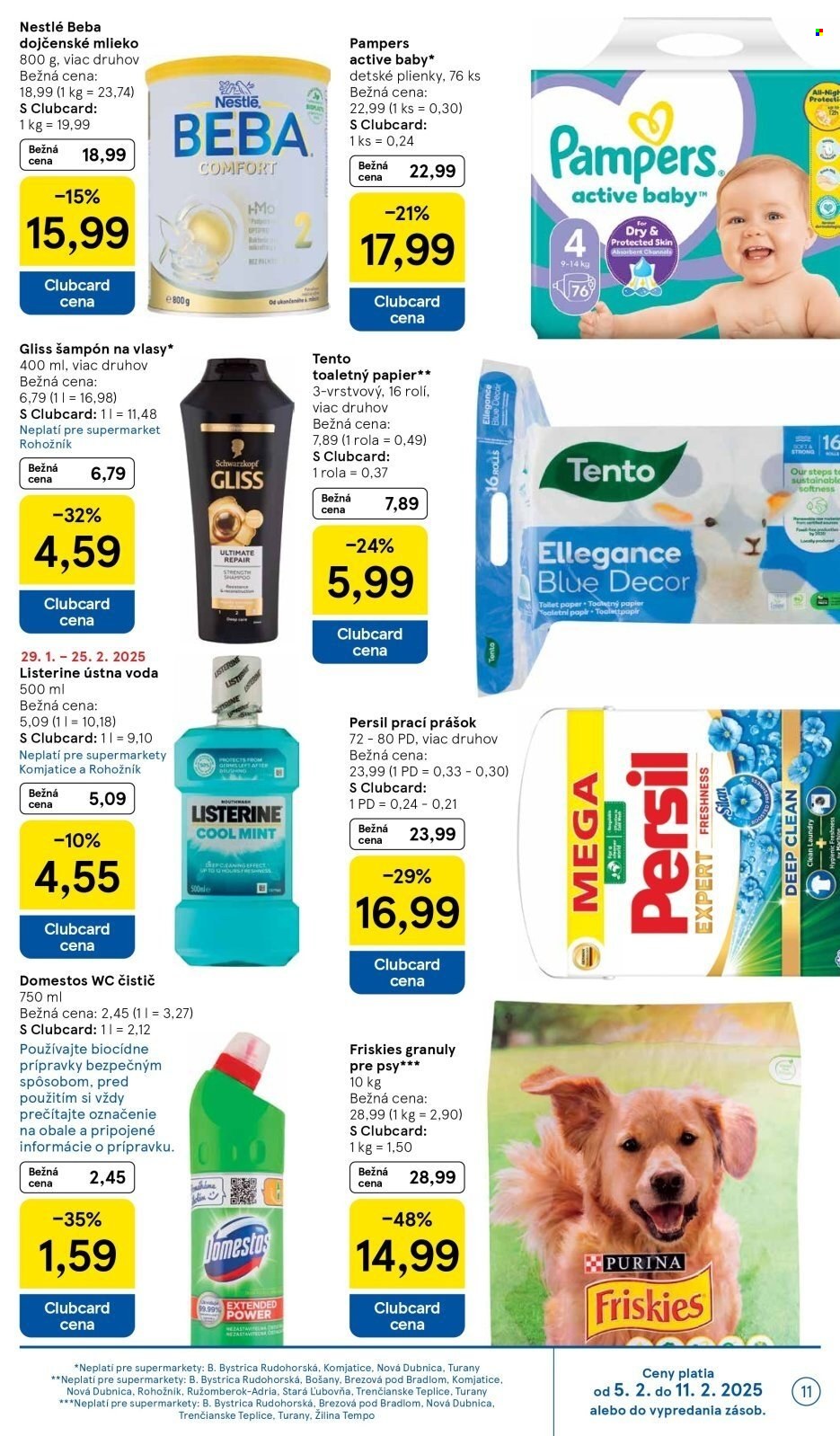 Leták TESCO supermarket - 5.2.2025 - 11.2.2025. Strana 11