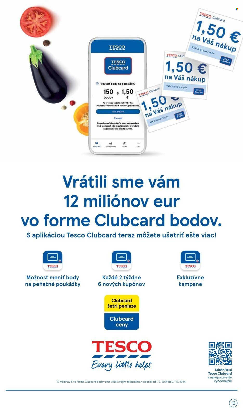 Leták TESCO supermarket - 5.2.2025 - 11.2.2025. Strana 13