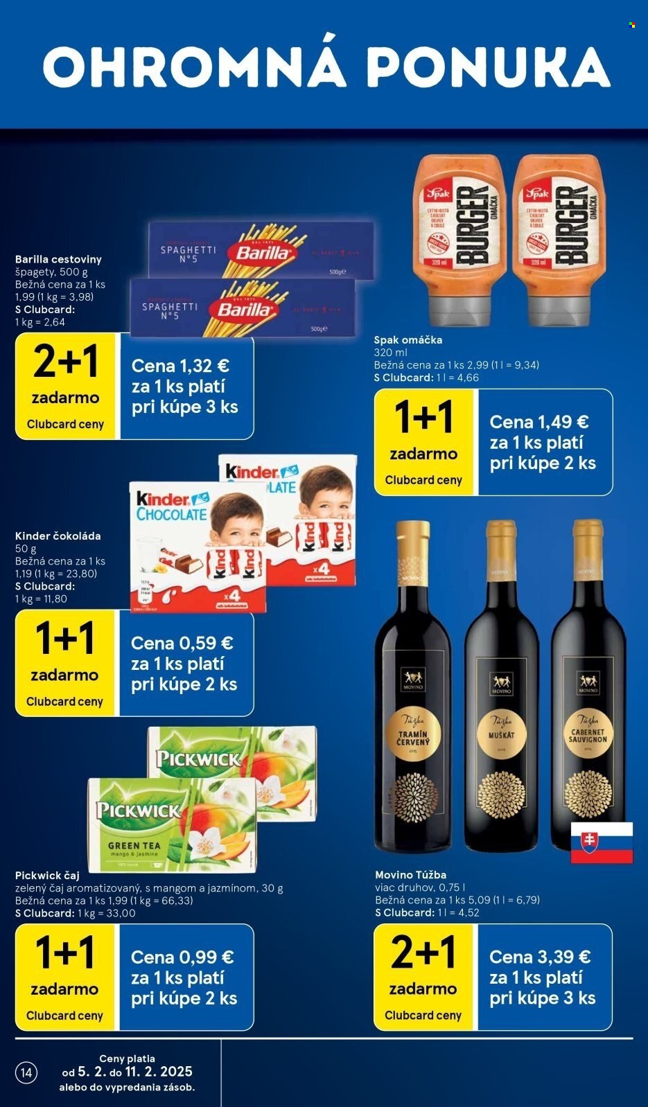 Leták TESCO supermarket - 5.2.2025 - 11.2.2025. Strana 14