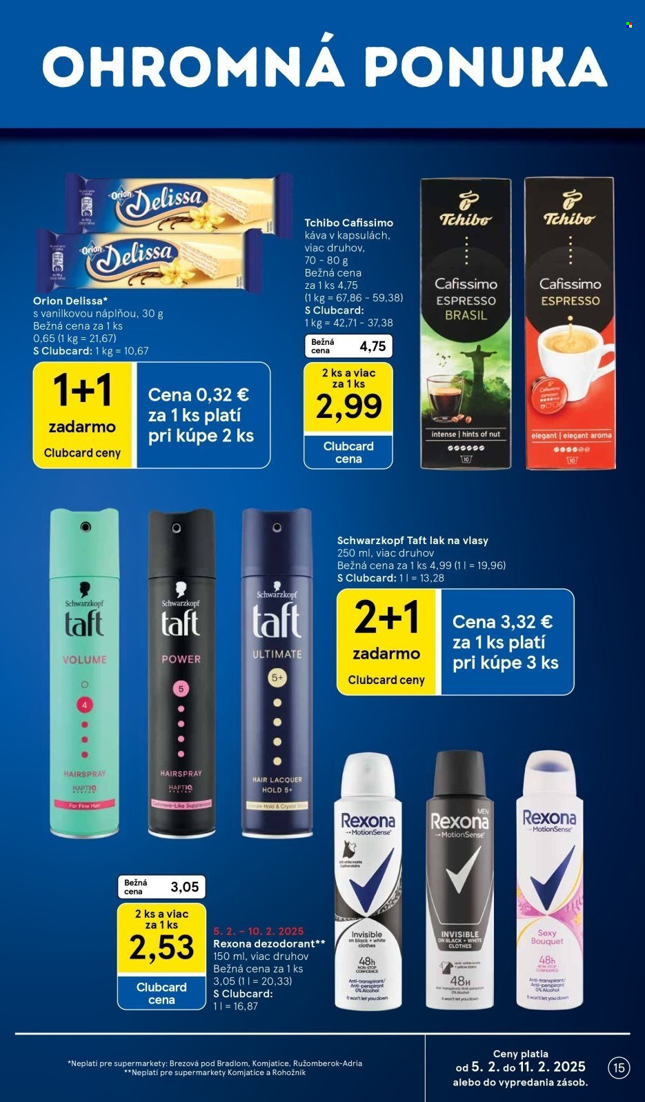 Leták TESCO supermarket - 5.2.2025 - 11.2.2025. Strana 15