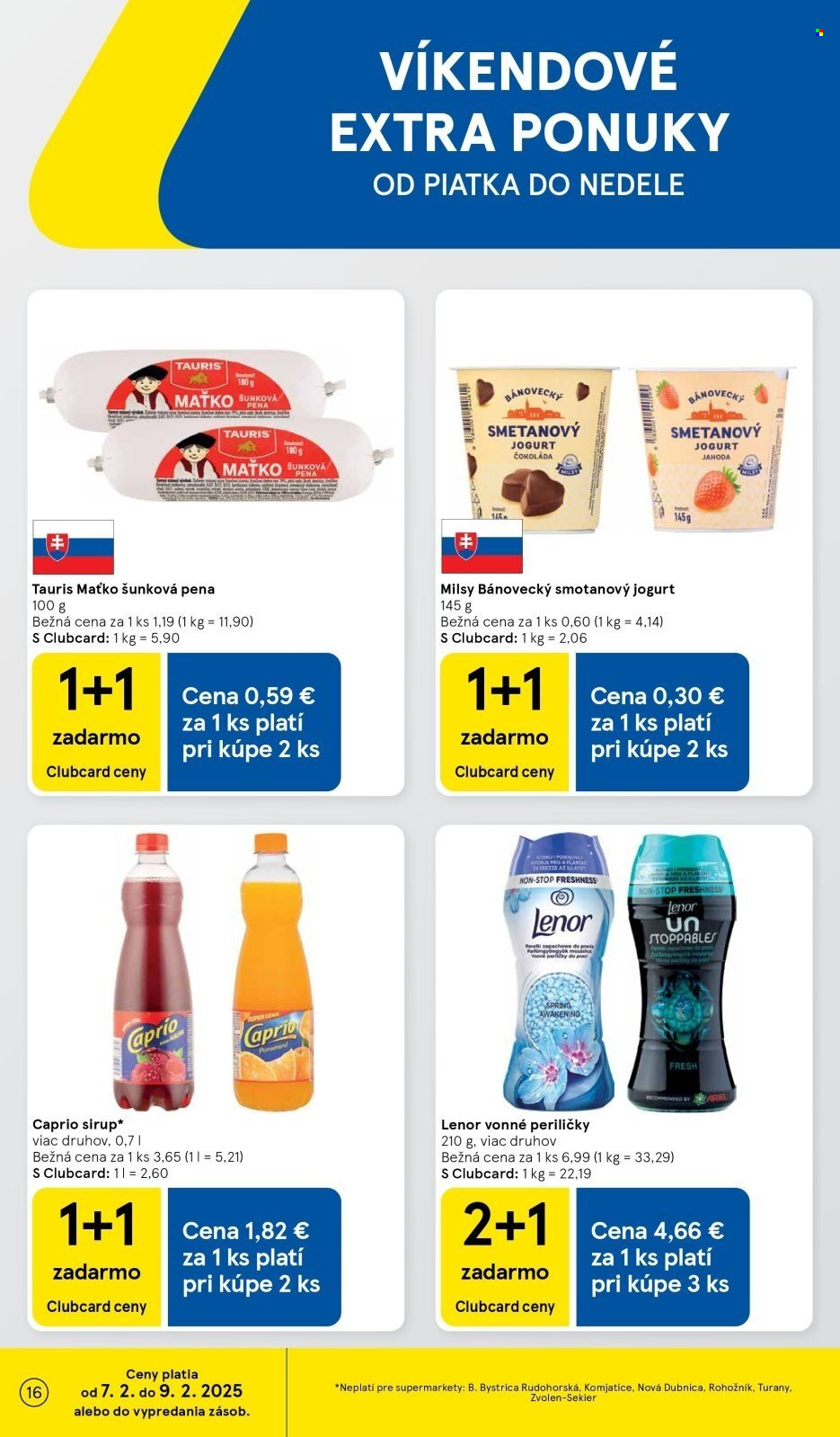 Leták TESCO supermarket - 5.2.2025 - 11.2.2025. Strana 16
