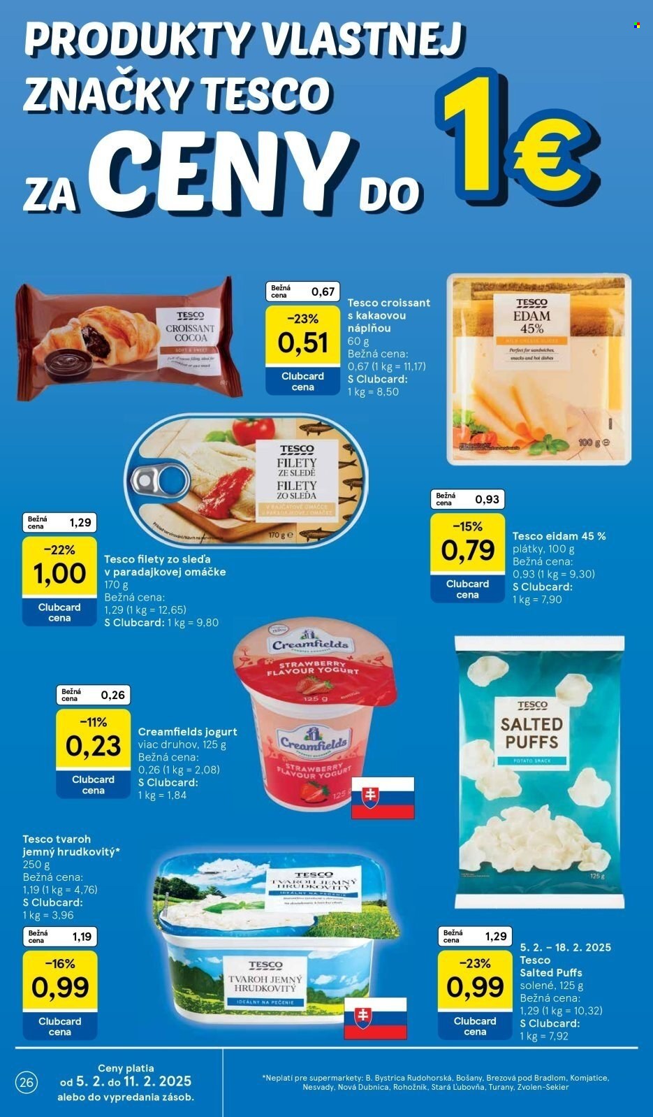 Leták TESCO supermarket - 5.2.2025 - 11.2.2025. Strana 26