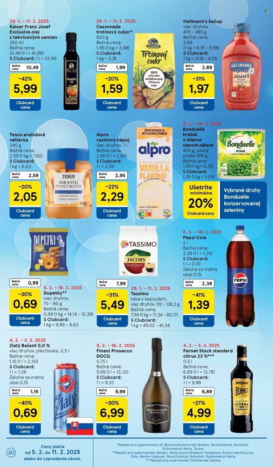 Leták TESCO supermarket - 5.2.2025 - 11.2.2025. Strana 30