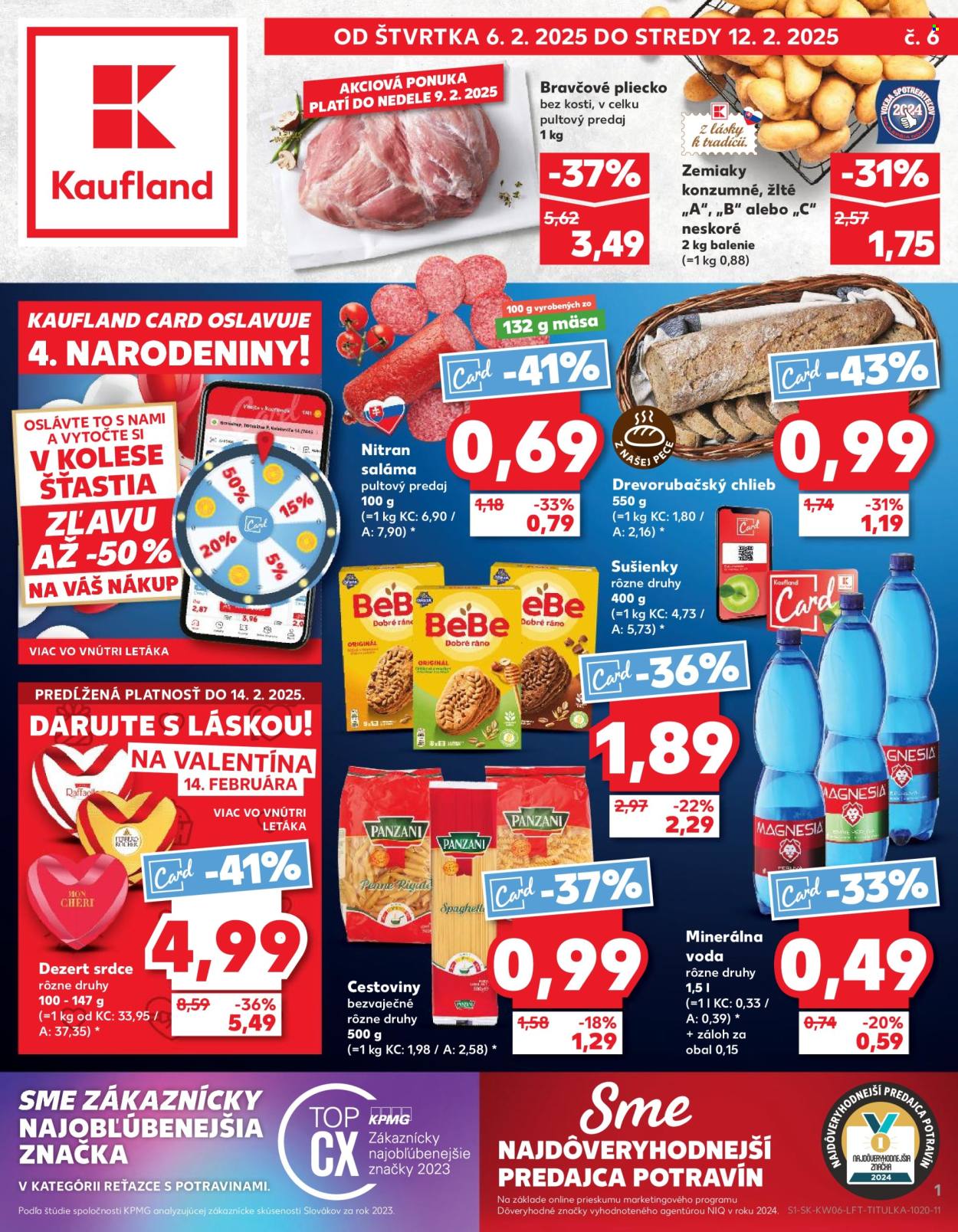 Leták Kaufland - 6.2.2025 - 12.2.2025. Strana 1