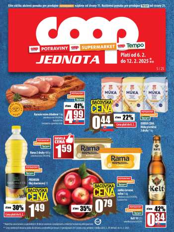 Leták COOP Jednota - 6.2.2025 - 12.2.2025.
