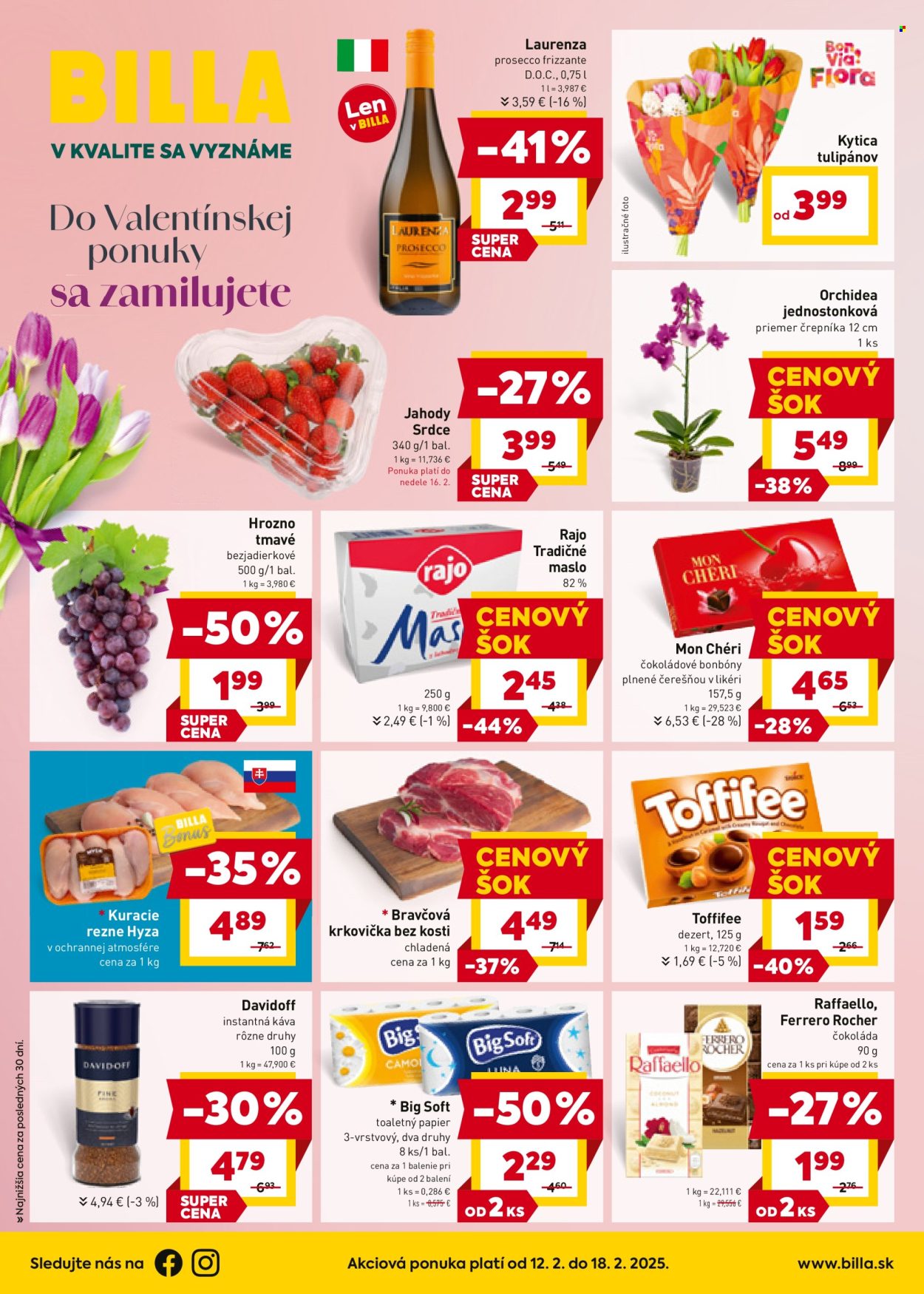 Leták Billa - 12.2.2025 - 18.2.2025. Strana 1