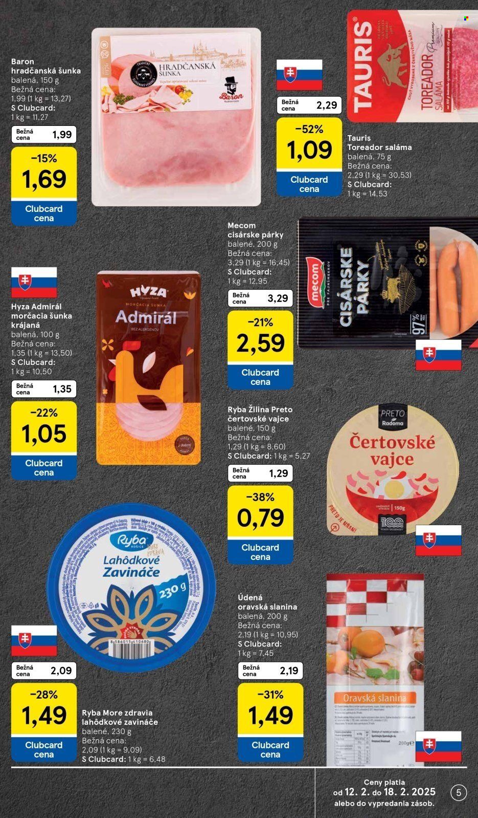 Leták TESCO supermarket - 12.2.2025 - 18.2.2025. Strana 5