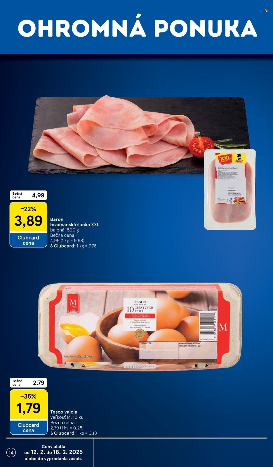 Leták TESCO supermarket - 12.2.2025 - 18.2.2025. Strana 14