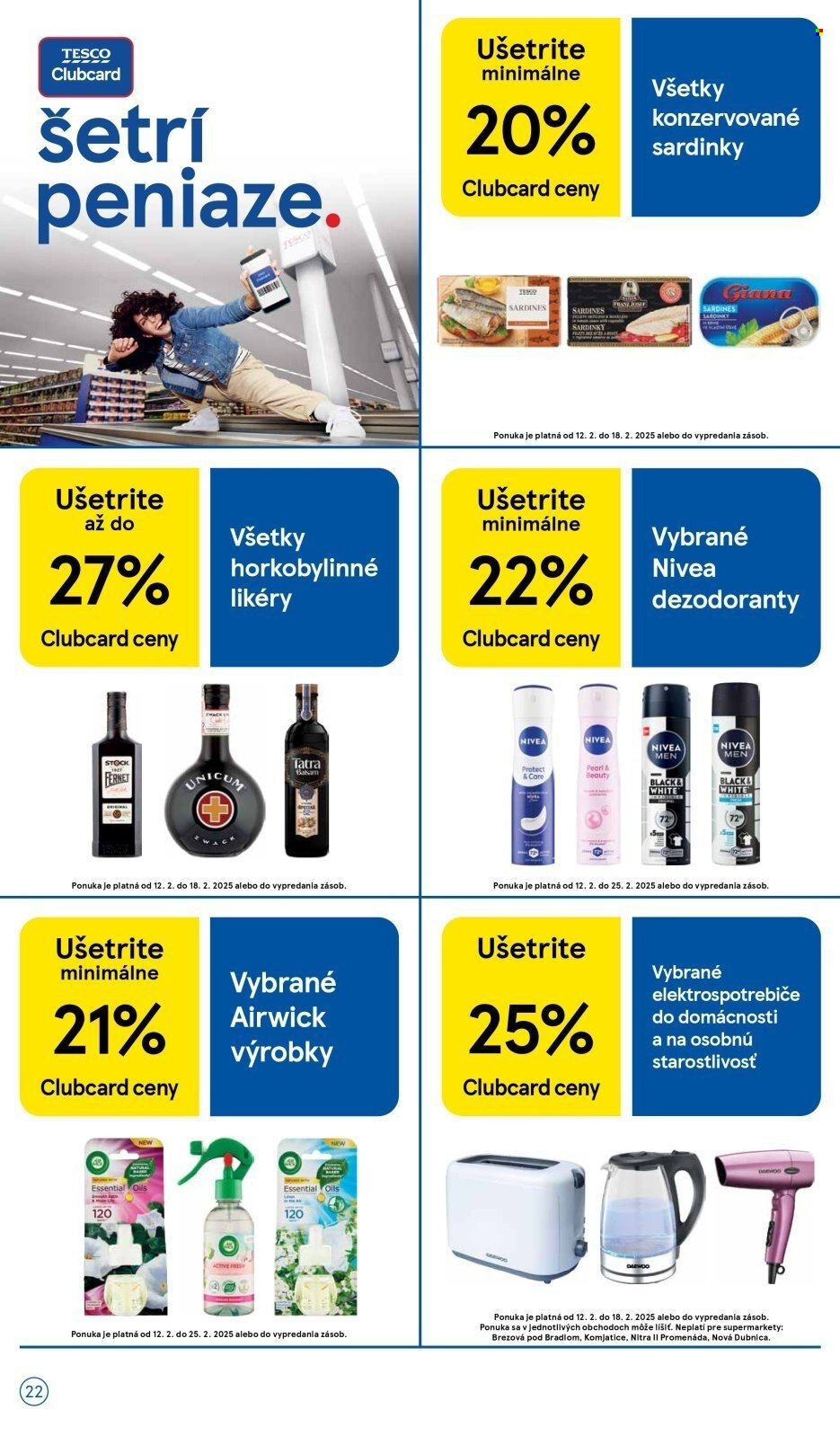 Leták TESCO supermarket - 12.2.2025 - 18.2.2025. Strana 22