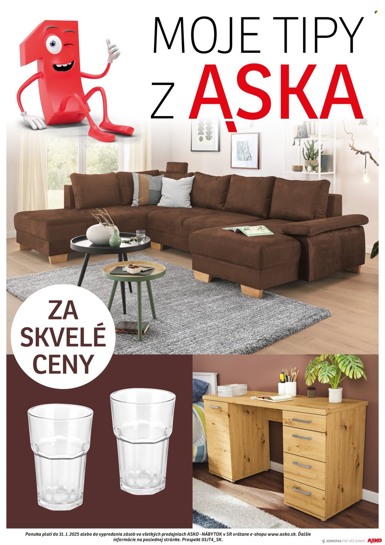 Leták Asko Nábytok. Strana 1