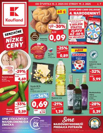 Leták Kaufland - 13.2.2025 - 19.2.2025.