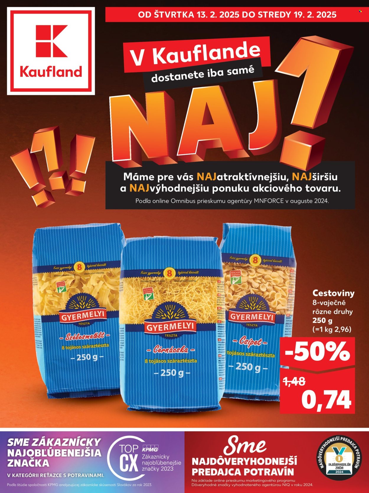 Leták Kaufland - 13.2.2025 - 19.2.2025. Strana 1