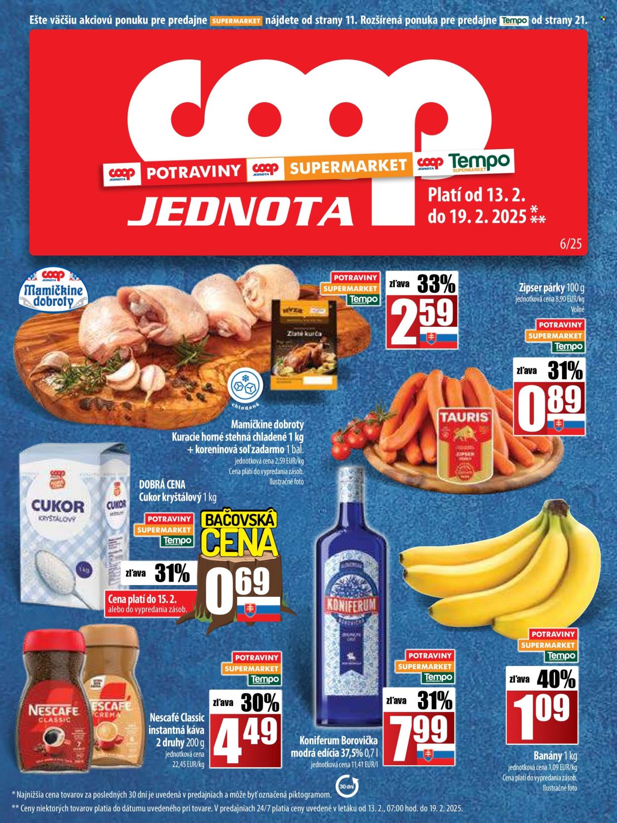 Leták COOP Jednota - 13.2.2025 - 19.2.2025. Strana 1