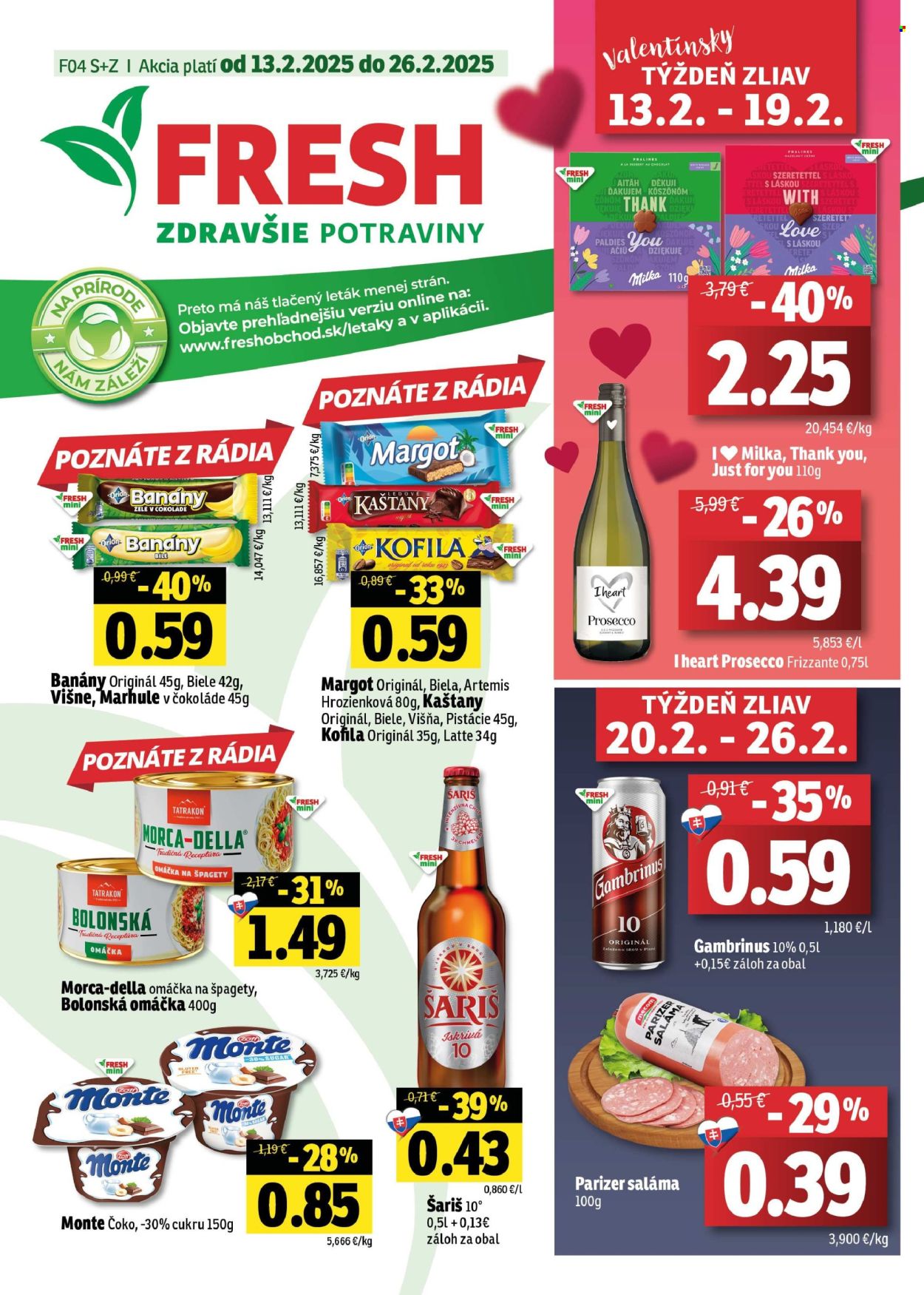 Leták FRESH - 13.2.2025 - 26.2.2025. Strana 1