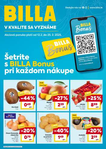 Leták Billa - 12.2.2025 - 25.2.2025.