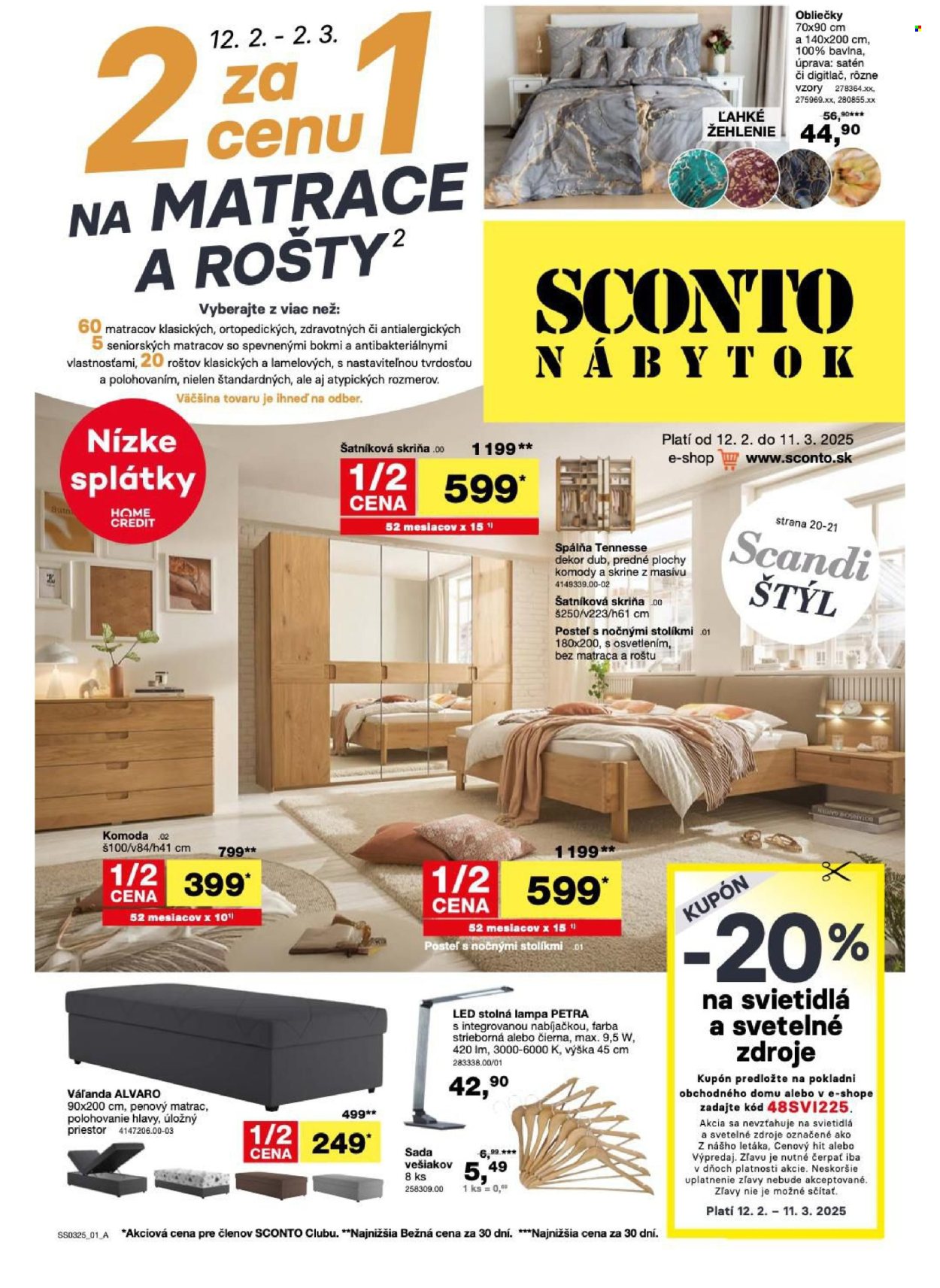 Leták Sconto nábytok - 12.2.2025 - 11.3.2025. Strana 1