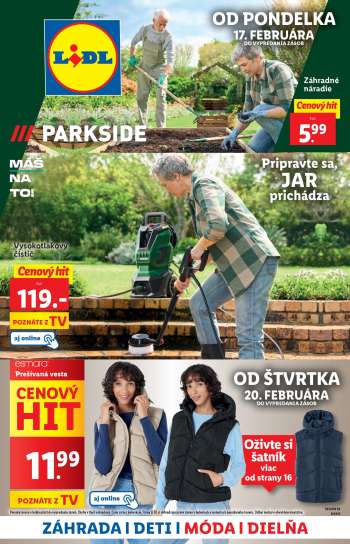 Leták Lidl.