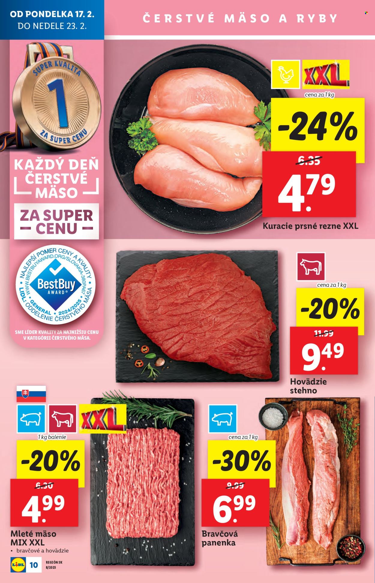 Leták Lidl - 17.2.2025 - 23.2.2025. Strana 10