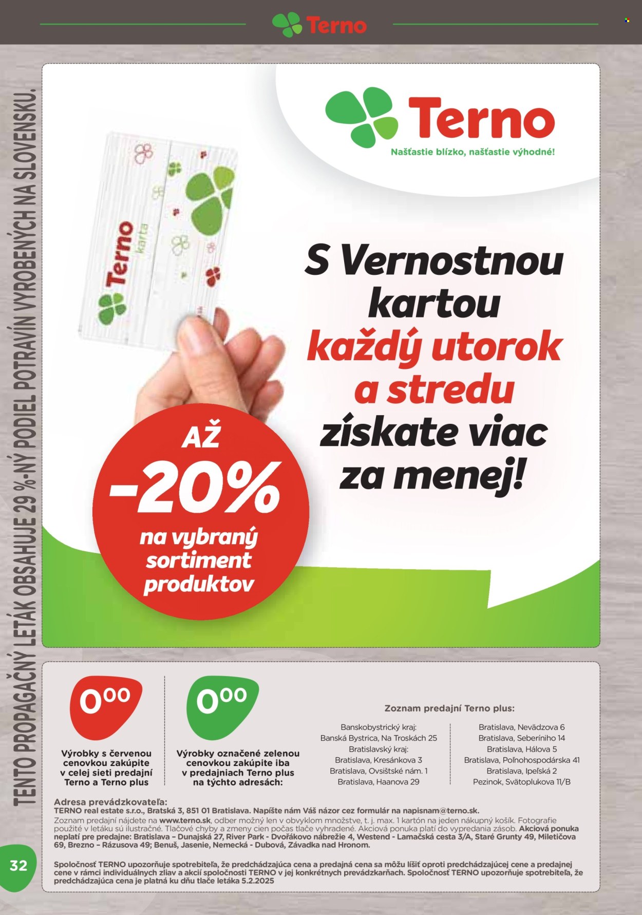 Leták Terno - 17.2.2025 - 16.3.2025. Strana 32