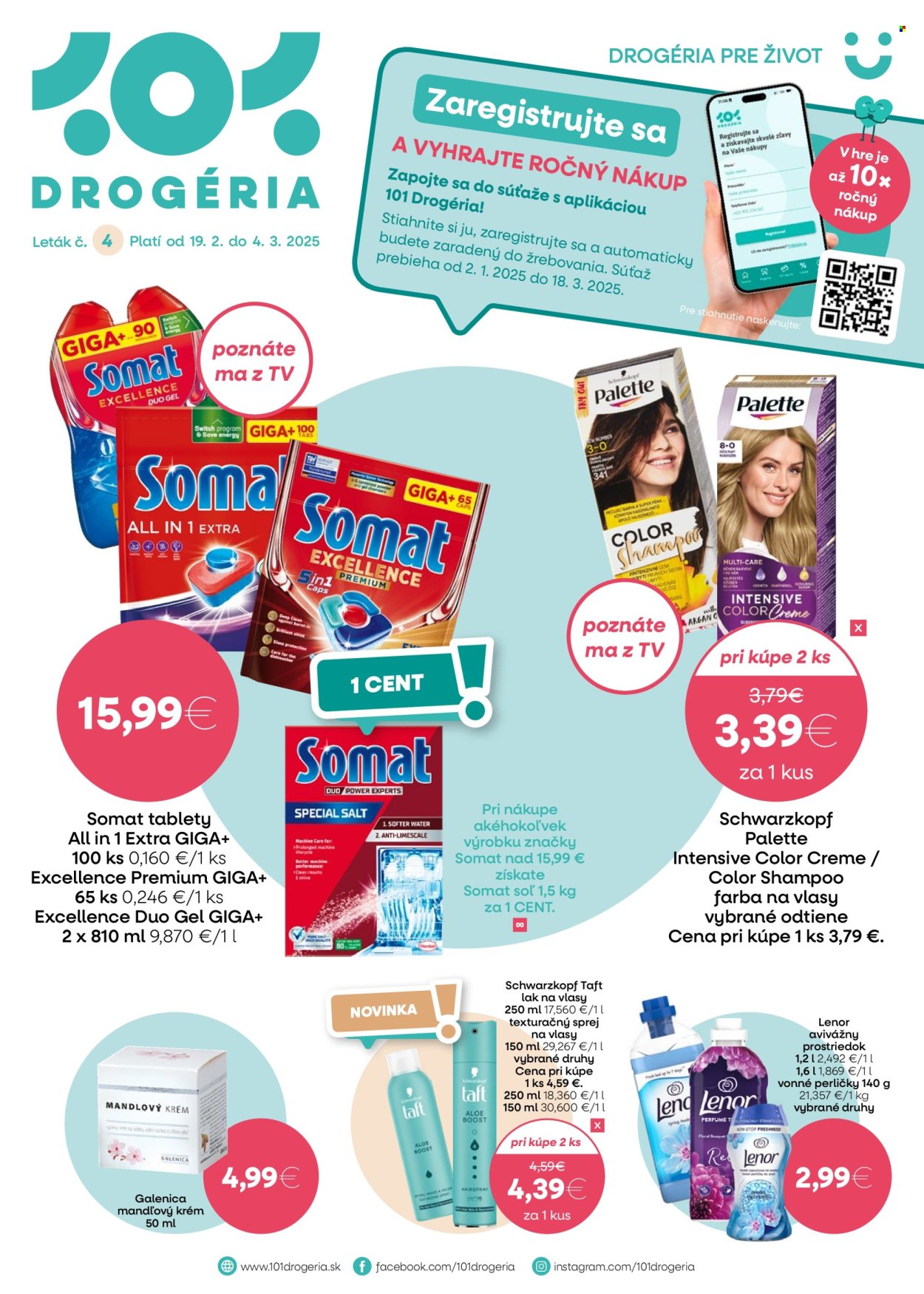 Leták 101 Drogerie - 19.2.2025 - 4.3.2025. Strana 1