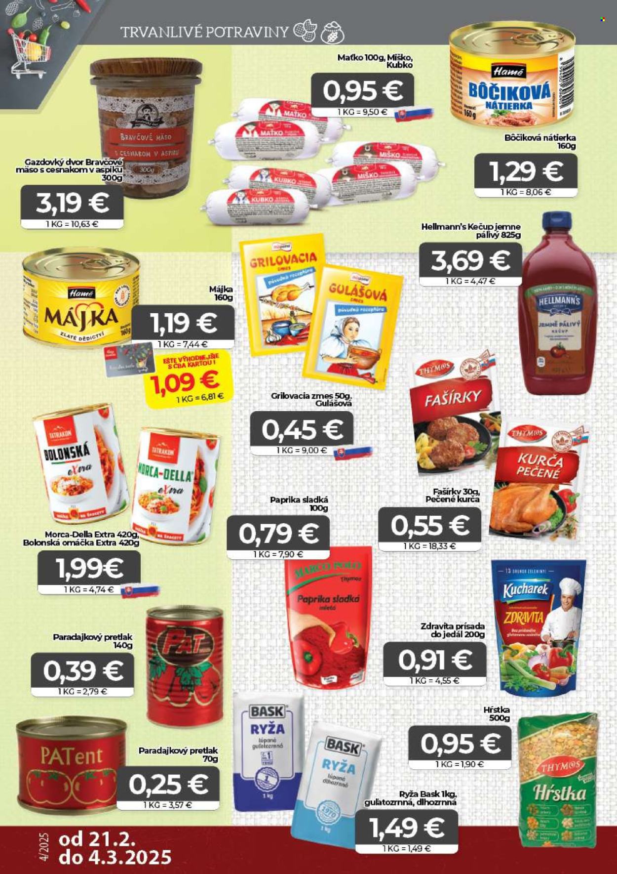 Leták CBA Komfos - 21.2.2025 - 4.3.2025. Strana 8