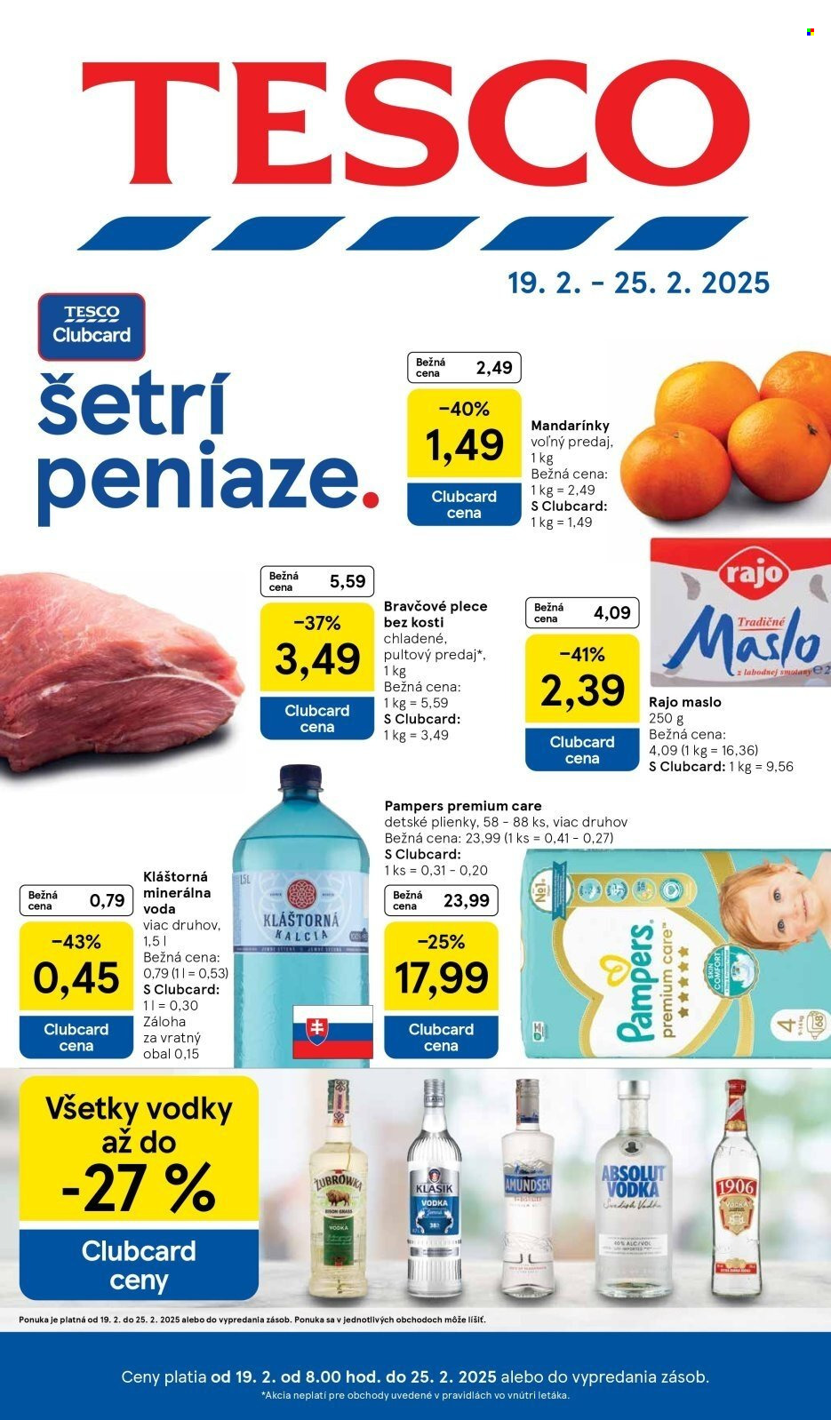 Leták TESCO - 19.2.2025 - 25.2.2025. Strana 1