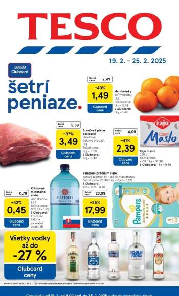 Leták TESCO - 19.2.2025 - 25.2.2025.