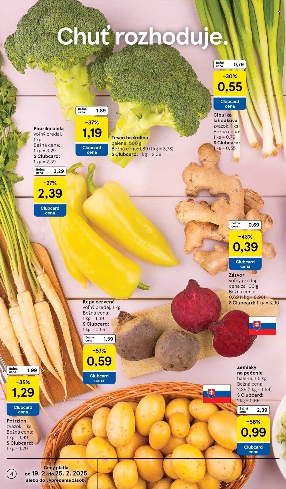Leták TESCO - 19.2.2025 - 25.2.2025. Strana 4