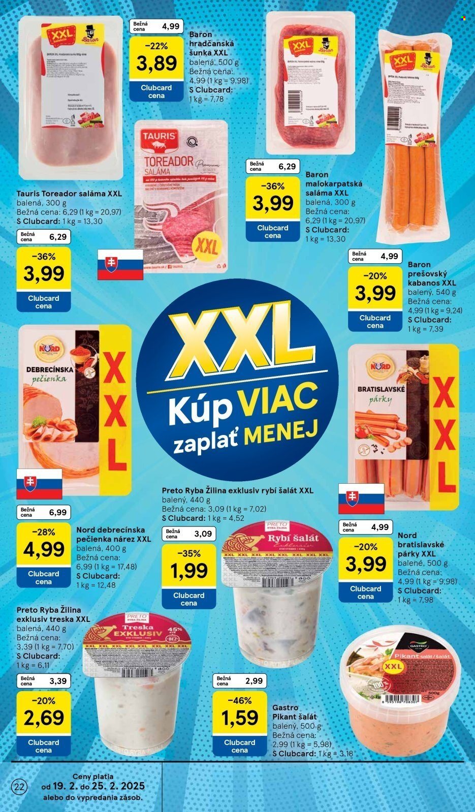 Leták TESCO - 19.2.2025 - 25.2.2025. Strana 22