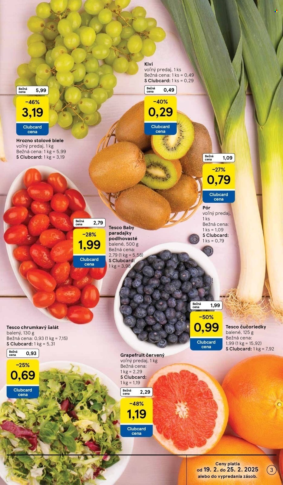 Leták TESCO supermarket - 19.2.2025 - 25.2.2025. Strana 3