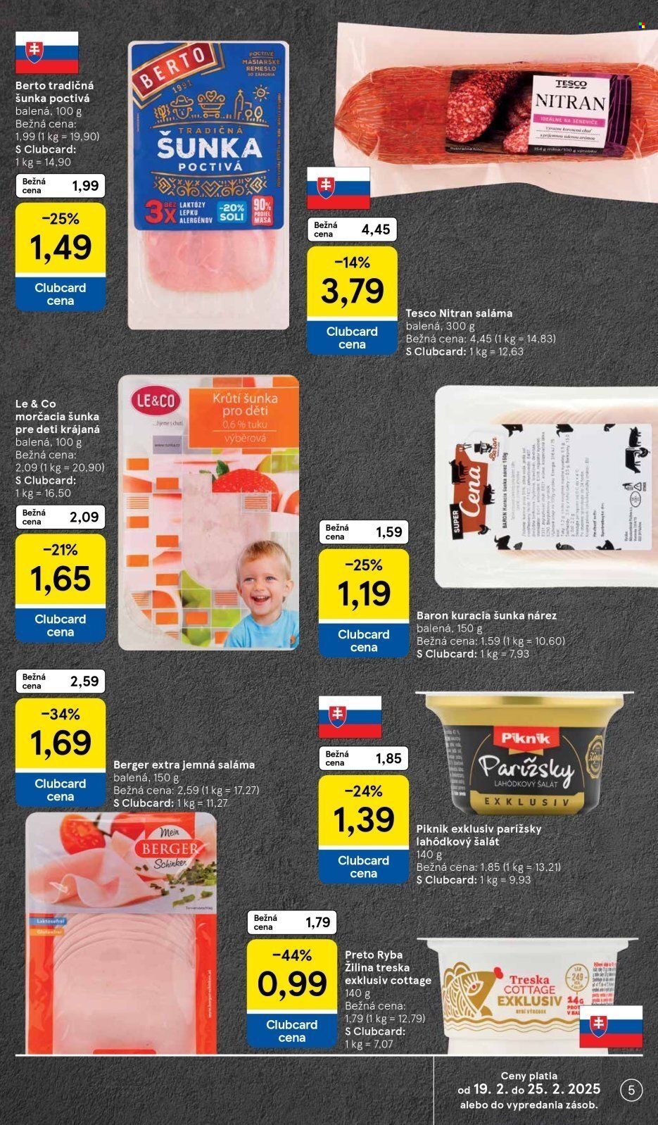 Leták TESCO supermarket - 19.2.2025 - 25.2.2025. Strana 5