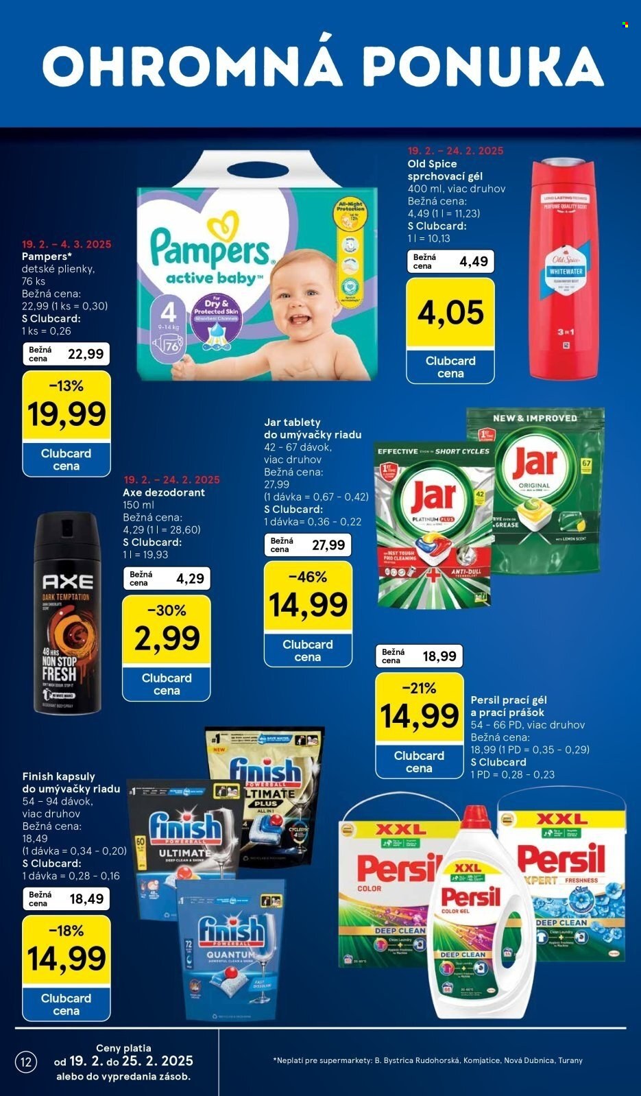 Leták TESCO supermarket - 19.2.2025 - 25.2.2025. Strana 12