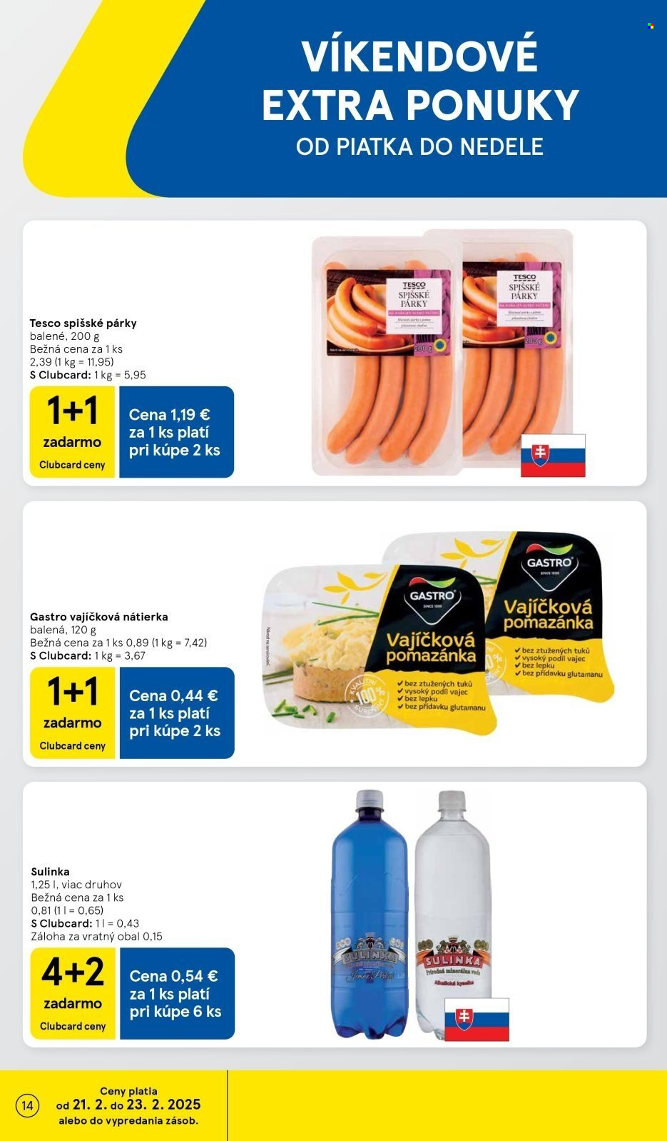 Leták TESCO supermarket - 19.2.2025 - 25.2.2025. Strana 14